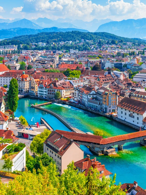 Lucerne aerial view