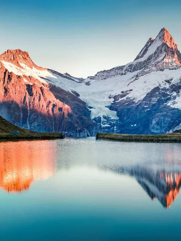 Bachalpsee lake, Swiss Alps